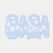 誕生日バルーンのカスタマイズ可能なお気に入りボックス青 フェイバーボックス (折り畳みなし)