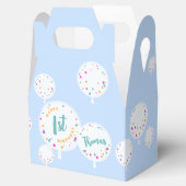 誕生日バルーンのカスタマイズ可能なお気に入りボックス青 フェイバーボックス (オープン)