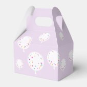 誕生日バルーンのカスタマイズ可能な優先ボックス薄紫 フェイバーボックス (裏面サイド)