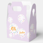 誕生日バルーンのカスタマイズ可能な優先ボックス薄紫 フェイバーボックス (オープン)