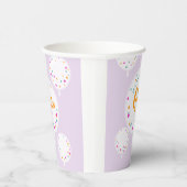 誕生日バルーンのカスタマイズ可能な紙カップ薄紫 紙コップ (右)