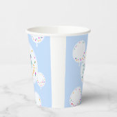 誕生日バルーンのカスタマイズ可能な紙カップ青 紙コップ (左)