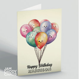 誕生日バルーンのカスタマイズ カード