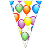 誕生日バルーンのバナーフラグ バンティングフラッグ (第1の旗)