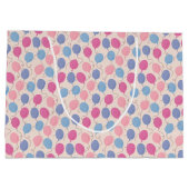 誕生日バルーンのパターン ラージペーパーバッグ (裏面)