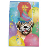 誕生日バルーンウィートテリア抱き枕 ミディアムペーパーバッグ (裏面)