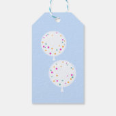 誕生日バルーンカスタマイズ可能なギフトラベルブルー ギフトタグ (裏面)