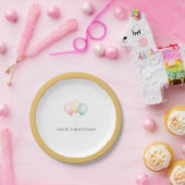 誕生日バルーンカスタム ペーパープレート (パーティー)