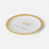 誕生日バルーンカスタム ペーパープレート (アングル)