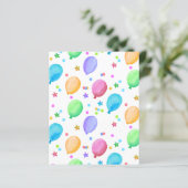 誕生日バルーンカラフルスクラップブック紙 (スタンド正面)