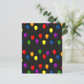 誕生日バルーンカラフルスクラップブック紙 (スタンド正面)