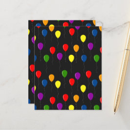 誕生日バルーンカラフルスクラップブック紙