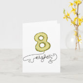 誕生日バルーンカード8 カード (黄色い花)