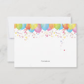 誕生日バルーンカード カード (裏面)