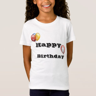 誕生日バルーンキッズTシャツテンプレート Tシャツ