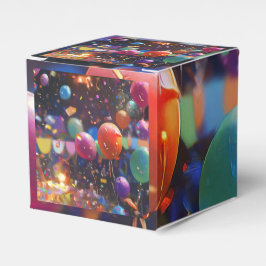 誕生日バルーンギフトボックス – キューブ形状 フェイバーボックス