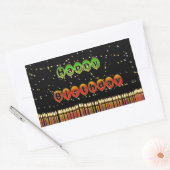 誕生日バルーンシール 長方形シール (封筒)