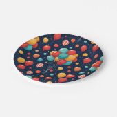 誕生日バルーンデザイン ペーパープレート (アングル)