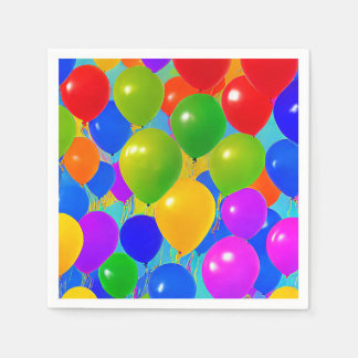 誕生日バルーンナプキン スタンダードカクテルナプキン