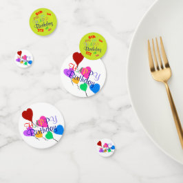 誕生日バルーンパーソナライズされた紙吹雪 コンフェッティ