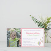 誕生日バルーンパーティの招待状 (スタンド正面)