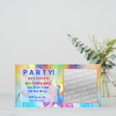 誕生日バルーンパーティの招待状 (スタンド正面)