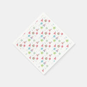 誕生日バルーンパーティーハットパタカラフルーン スタンダードカクテルナプキン (角)