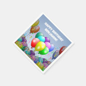 誕生日バルーンパーティー スタンダードカクテルナプキン (角)