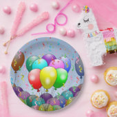 誕生日バルーンパーティー ペーパープレート (パーティー)