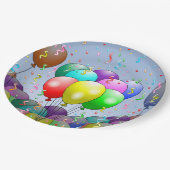 誕生日バルーンパーティー ペーパープレート (アングル)