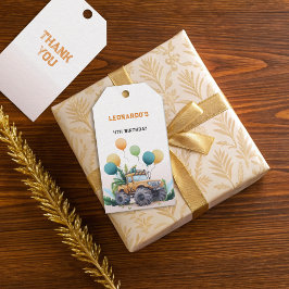 誕生日バルーンモンスタートラックジャングルサファリ ギフトタグ