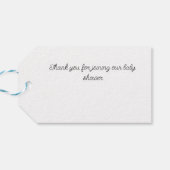 誕生日バルーン付き可愛いハリネズミ、カスタマイズ可能 ギフトタグ (裏面横)