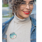 誕生日バルーン付き可愛いハリネズミ、カスタマイズ可能 缶バッジ