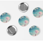 誕生日バルーン付き可愛いハリネズミ、カスタマイズ可能 缶バッジ