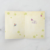 誕生日バルーン女の子ファンフェア |誕生日カード カード (内部)