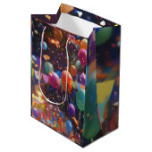 誕生日バルーン抱き枕 ミディアムペーパーバッグ (正面アングル)