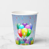 誕生日バルーン紙カップ 紙コップ (裏面)