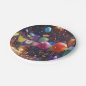 誕生日バルーン紙ボウル ペーパープレート (アングル)