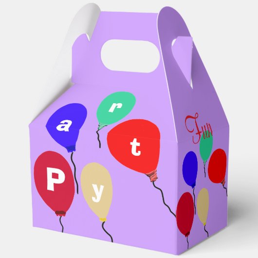 誕生日バルーン緑のカップケーキサンキューお名前 フェイバーボックス (正面)