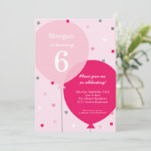 誕生日バルーン誕生日招待状 (スタンド正面)