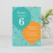 誕生日バルーン誕生日招待状 (スタンド正面)