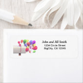 誕生日バルーン郵便 ラベル (インサイチュ)