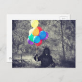 誕生日バルーン類型 ポストカード (正面/裏面)