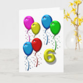 誕生日バルーン06年 カード (黄色い花)