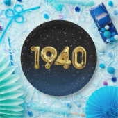 誕生日バルーン1940星紙プレート ペーパープレート (パーティー)