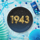 誕生日バルーン1943星紙プレート ペーパープレート (パーティー)