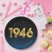 誕生日バルーン1946星 ペーパープレート (パーティー)