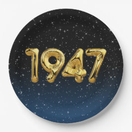 誕生日バルーン1947星 ペーパープレート