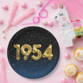 誕生日バルーン1954星 ペーパープレート (パーティー)