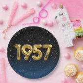 誕生日バルーン1957星紙プレート ペーパープレート (パーティー)